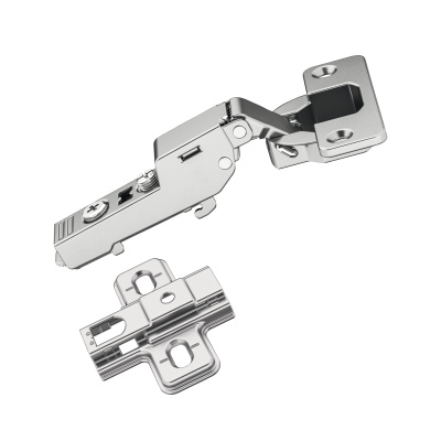 Петля Metalla 110 SM полунакладная, УО 105°, 48/6 SC + монтажная планка h=2мм под шуруп